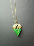 Natural Jade Crystal Necklace Energy Healing Quartz Pendant
