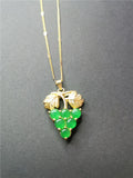 Natural Jade Crystal Necklace Energy Healing Quartz Pendant