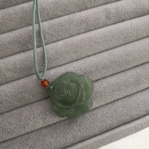 Koraba Natural Jade Pendant Necklace Sweater Chain Women