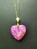 Koraba Pink Heart Necklace Chain Charm Necklace