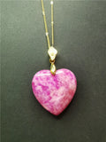 Koraba Pink Heart Necklace Chain Charm Necklace