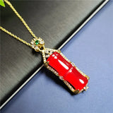 Koraba S925 Silver Chalcedony Pendant Necklace