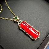 Koraba S925 Silver Chalcedony Pendant Necklace