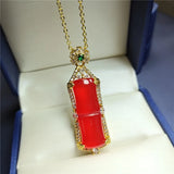 Koraba S925 Silver Chalcedony Pendant Necklace