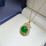Koraba S925 Silver Chalcedony Pendant Necklace