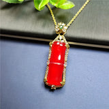 Koraba S925 Silver Chalcedony Pendant Necklace