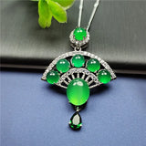 Koraba S925 Silver Chalcedony Pendant Necklace