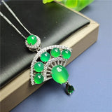 Koraba S925 Silver Chalcedony Pendant Necklace