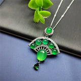 Koraba S925 Silver Chalcedony Pendant Necklace