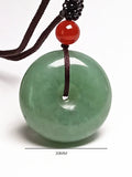 Green Emerald Jade Pendant Necklace Sweater Chain Jewelry Gift