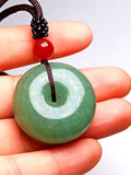 Green Emerald Jade Pendant Necklace Sweater Chain Jewelry Gift