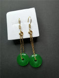 Koraba Emerald Earrings 925 Jade Charms 42121