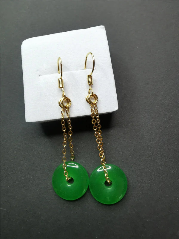 Koraba Emerald Earrings 925 Jade Charms 42121