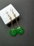 Koraba Emerald Earrings 925 Jade Charms 42121