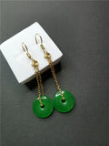 Koraba Emerald Earrings 925 Jade Charms 42121