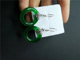 Koraba Womens Emerald Earrings 925 Jade Earrings 42123