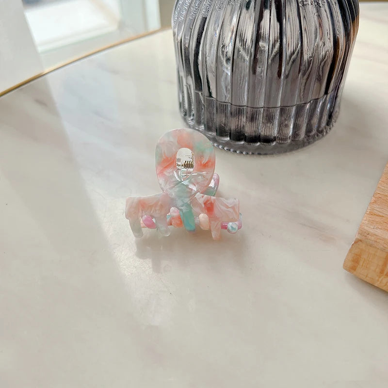 Korea Small Hairpins Acetate Geometry Hair Clips For Women Girls