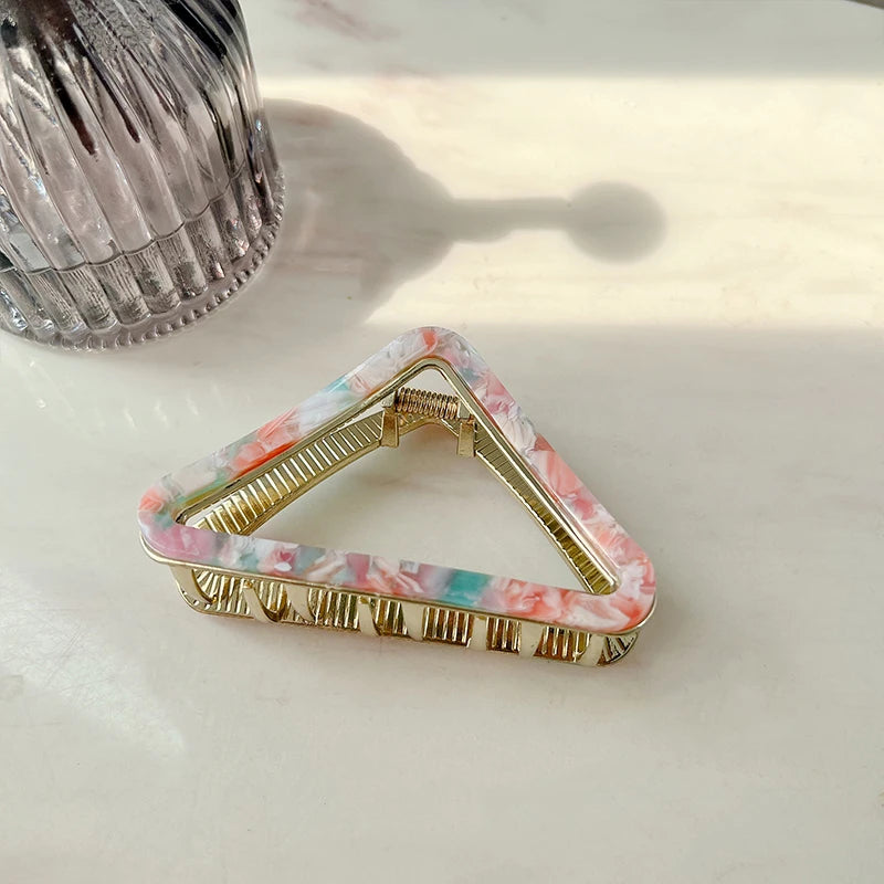 Korea Big 8.5CM Triangular Hair Clips for Women Girls Accessories