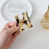 Korea Women Colourful Acrylic Rectangle Claw Clips For Girls