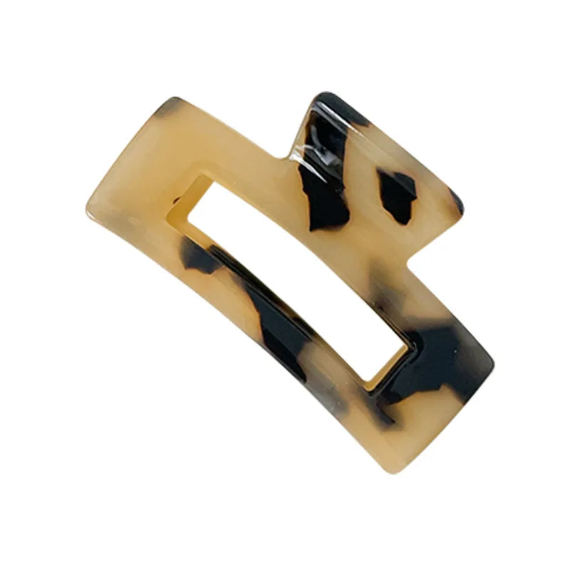 Korea Women Colourful Acrylic Rectangle Claw Clips For Girls