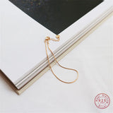 Korea 925 Sterling Silver Snake Bone Chain Bracelet for Women