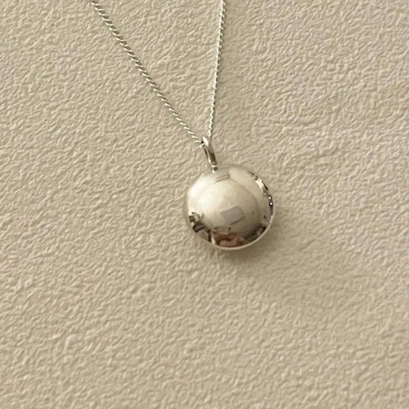 Korea 925 Silver INS Clavicle Chain Pendant Necklace for Women