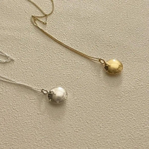Korea 925 Silver INS Clavicle Chain Pendant Necklace for Women