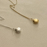 Korea 925 Silver INS Clavicle Chain Pendant Necklace for Women