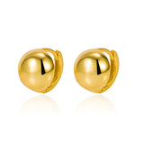 Korea 925 Silver Ins Net Red Round Bead Earrings