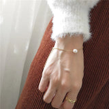 Korea 925 Sterling Silver Freshwater Pearl Bracelet for Women
