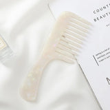 Korea Japan Acetic Acid Comb Leopard Wide Tooth Hair Comb