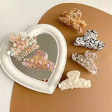 Korea Colorful Rhinestone Flower Hair Clips
