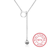 Korea Cat Ears Bells Pendant 925 Sterling Silver Necklace