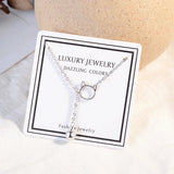 Korea Cat Ears Bells Pendant 925 Sterling Silver Necklace