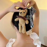 Korea Temperament Bear Bow Tie Hairpin Sweet Popularity Clip Jewelry