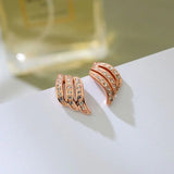 Korea Rhinestone Clip On Earrings No Hole Women's Style Ear cuff