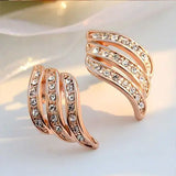 Korea Rhinestone Clip On Earrings No Hole Women's Style Ear cuff
