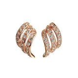 Korea Rhinestone Clip On Earrings No Hole Women's Style Ear cuff