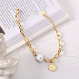 925 Sterling Silver Portrait Pearl Bracelet for Girlfriends