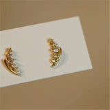 Korea Zircon Stud Earring 925 Silver Plating 14K Jewelry
