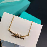 925 Sterling Silver Knot Necklace For Women