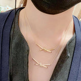 925 Sterling Silver Knot Necklace For Women