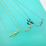 925 Sterling Silver Knot Necklace For Women