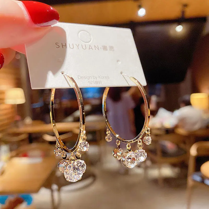 Korea Big Circle Earring Delicate Personalized All-match Jewelry