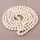Korea Women's Knot Multi-layer Long Sweater Chain Pearl Necklace