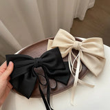 Korean Satin Bow Hair Clip for Women