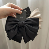 Korean Satin Bow Hair Clip for Women