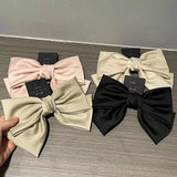 Korean Satin Bow Hair Clip for Women