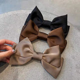Korean Satin Bow Hair Clip for Women
