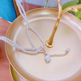 Korea Lily of The Valley Necklace Vintage Feminine Clavicle Rope Accessory